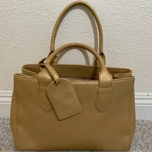 Cole Haan Sun Gold Metallic Lg Satchel Shoulder bag Purse